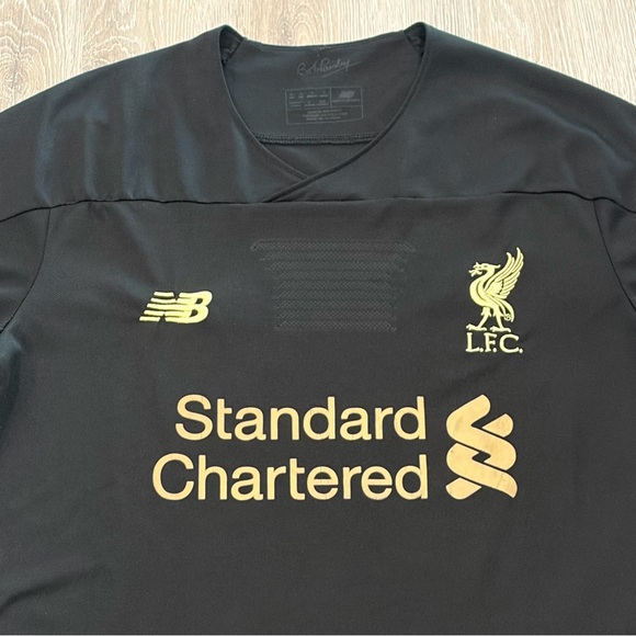 New Balance Other - Liverpool FC Jersey Mens Medium Black Gold New Balance Bob Paisley Futbol Soccer
